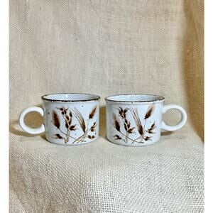 2 MIDWINTER ENGLAND Winter Oats coffee cups mugs prairie cottagecore